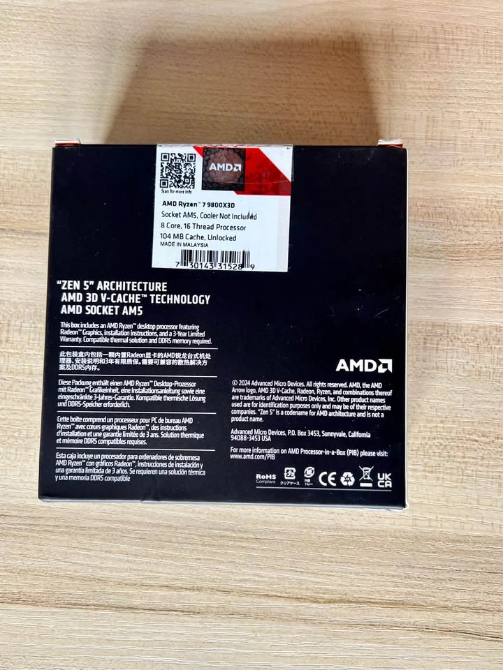 Excellent condition Ryzen 7 7700x - photo 2