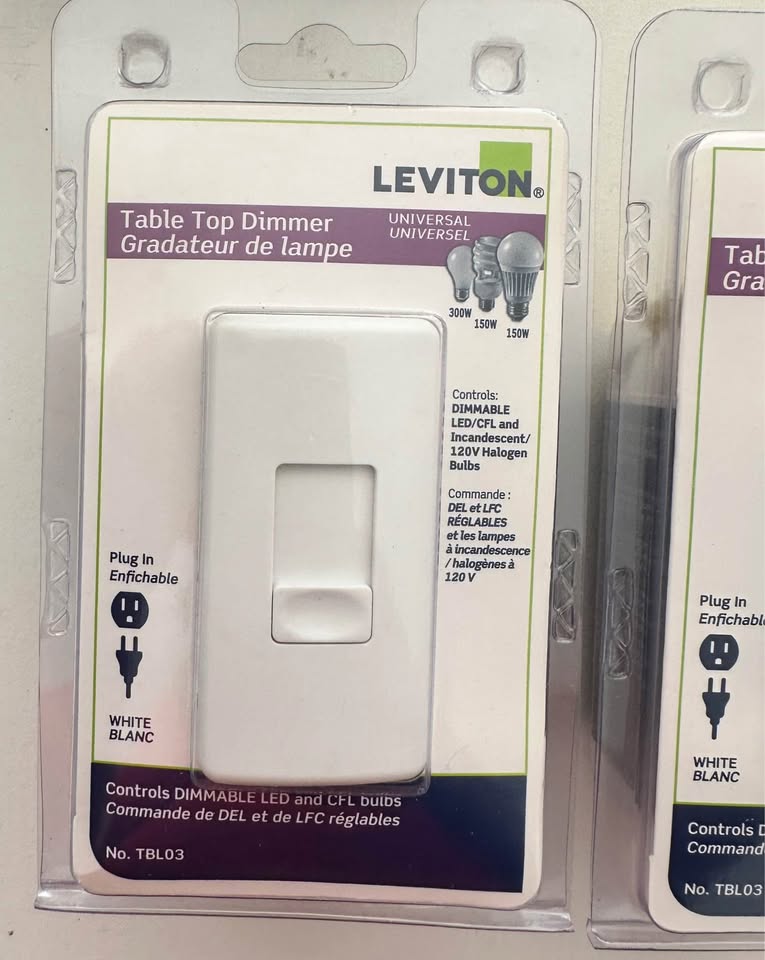 Leviton Dimmer Switch - Slide Control 300-watt NEW - photo 3