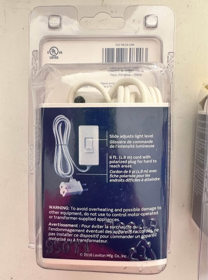 Leviton Dimmer Switch - Slide Control 300-watt NEW - photo 5