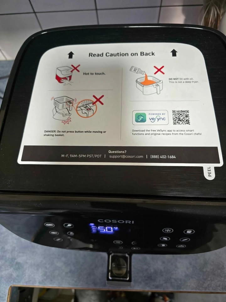 Cosori Pro Gen 2 Air Fryer (5.8QT) - photo 3