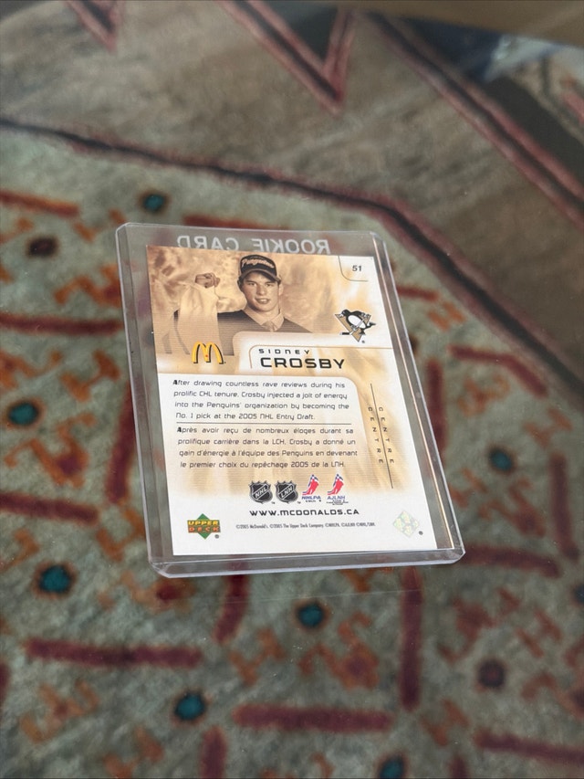 Sidney Crosby Rookie Card Upper Deck - photo 2