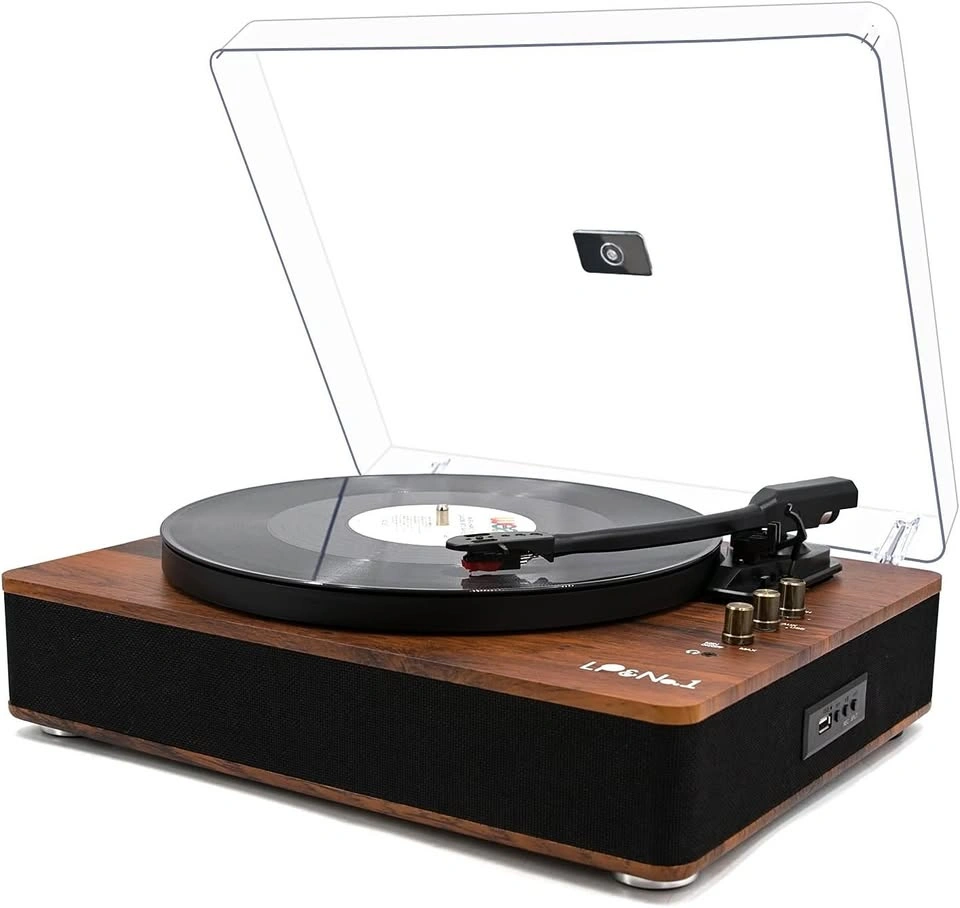 LP&NO.1 Record Player Wireless Turntable w/ Speakers & USB