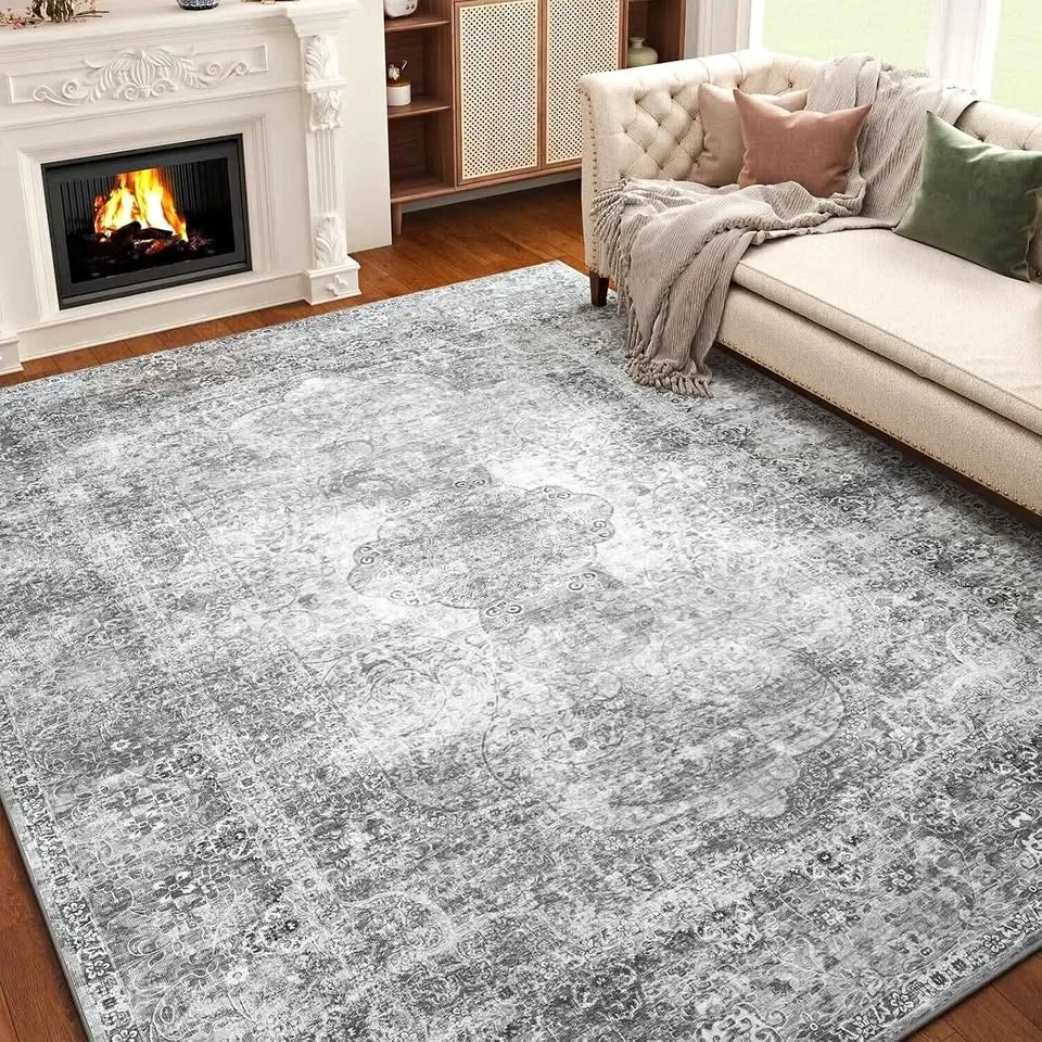 8x10 Area Rugs for Living Room - Vintage Grey thumbnail