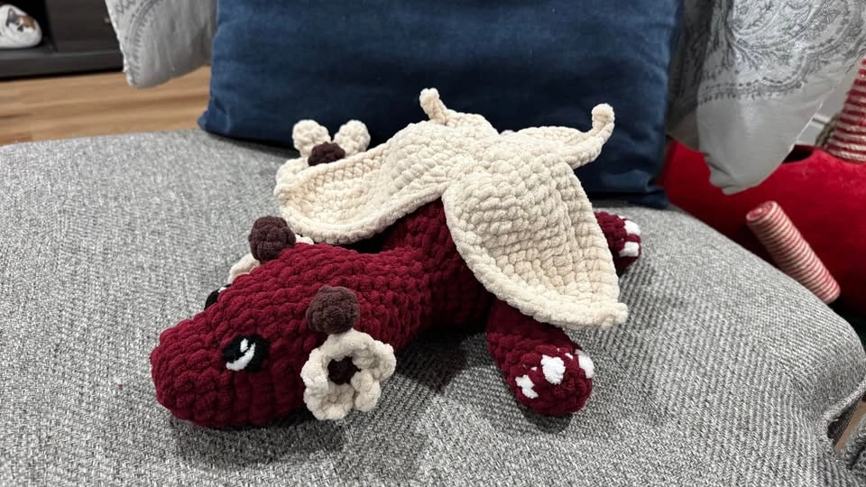 Crochet Flower Dragon Stuffie - photo 2