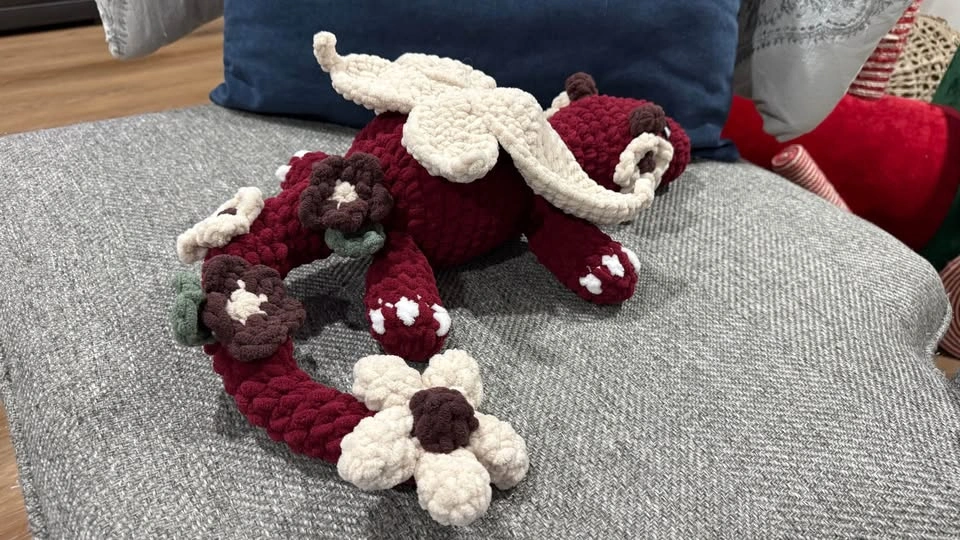 Crochet Flower Dragon Stuffie - photo 3