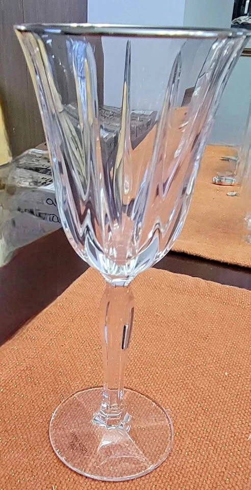 Crystal Platinum Noritake Water Goblets