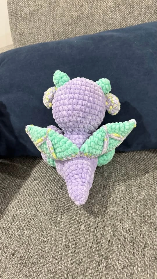 Dragon crochet stuffie - photo 2