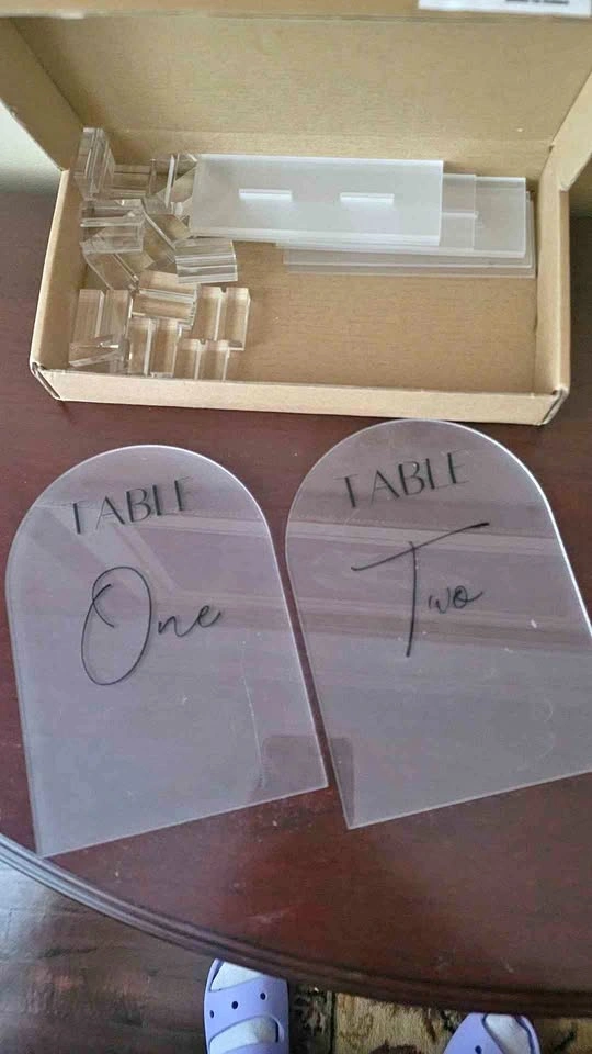 5x7 Table numbers 1-29