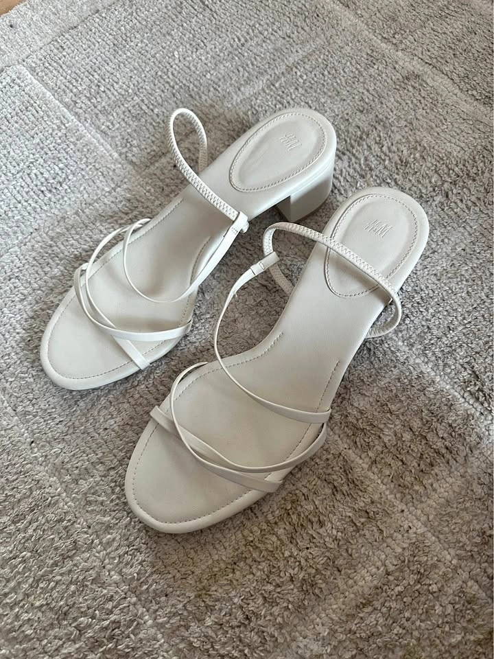 H&M White Heels