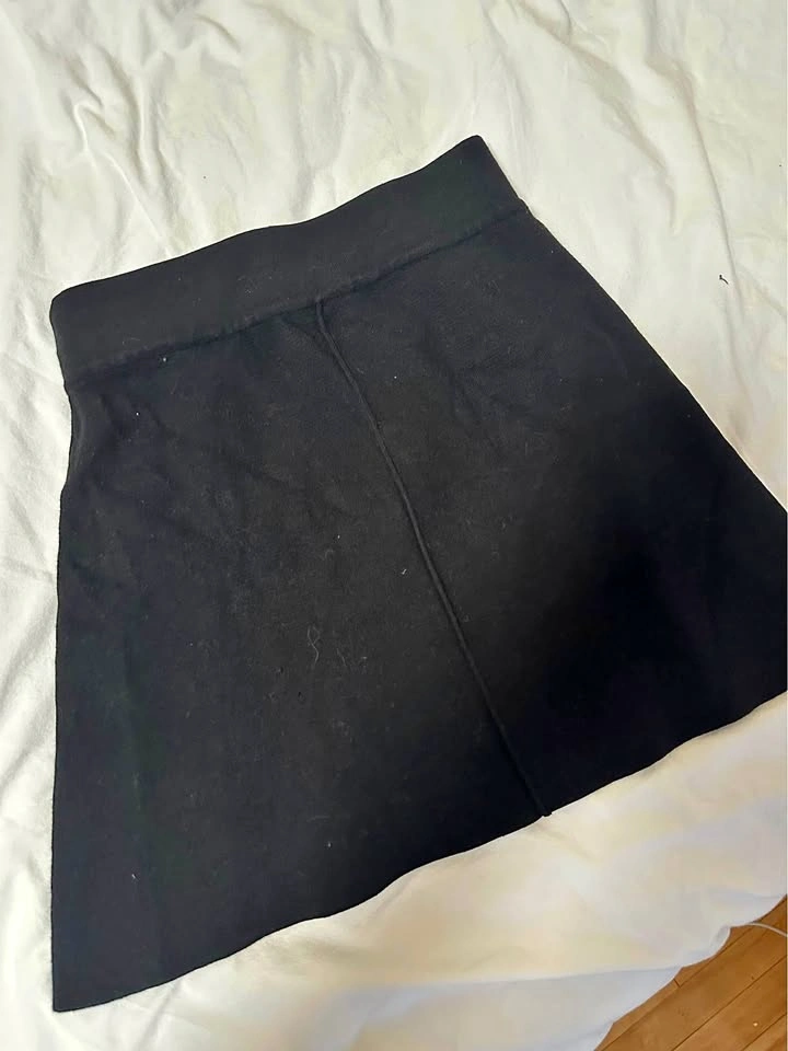 Black Zara Skirt - Thick, Size Small