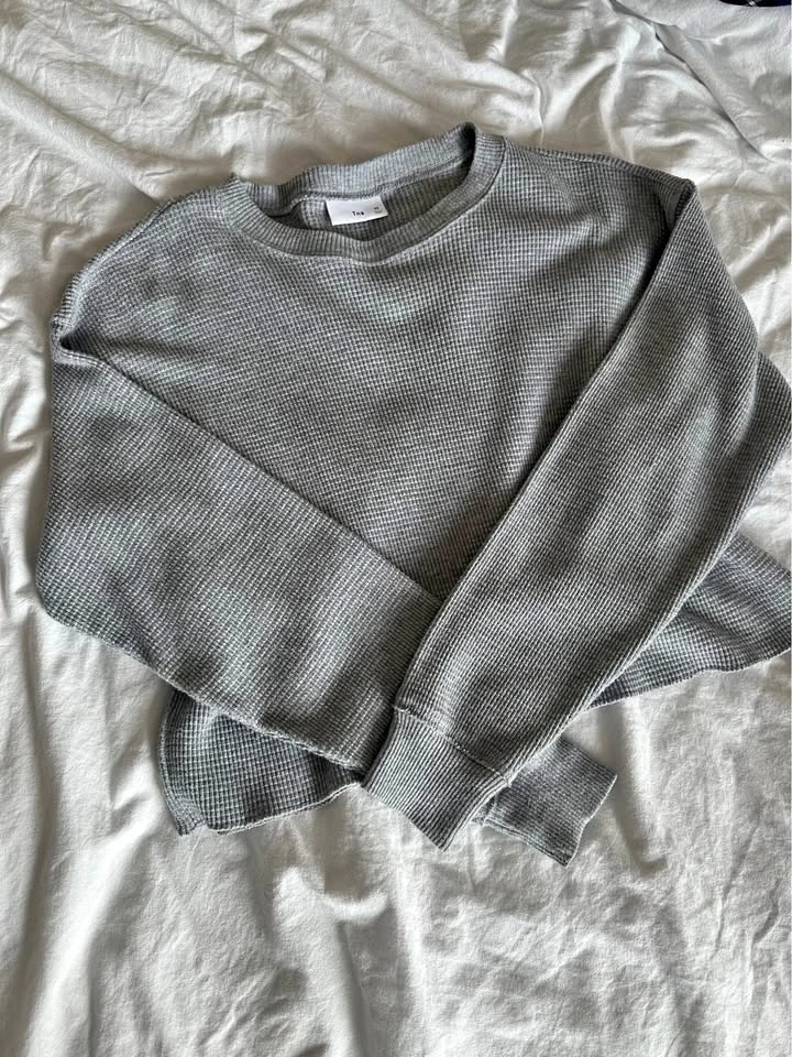Tna grey waffle long sleeve