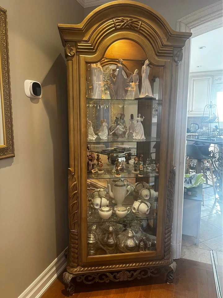 Elegant Lighted Curio Cabinets - Set of 2 (Matching) - photo 5