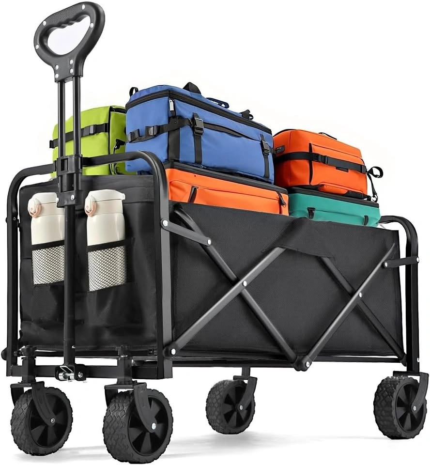 Collapsible Utility Wagon Cart - Black