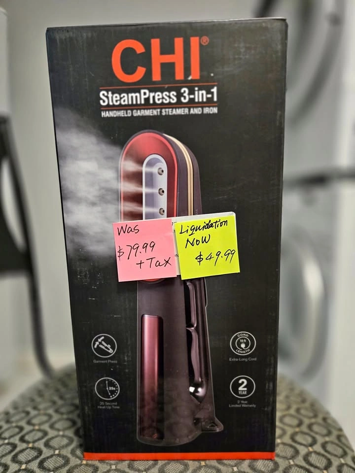 CHI SteamPress 2-in-1 Steamer & Iron – $49.99