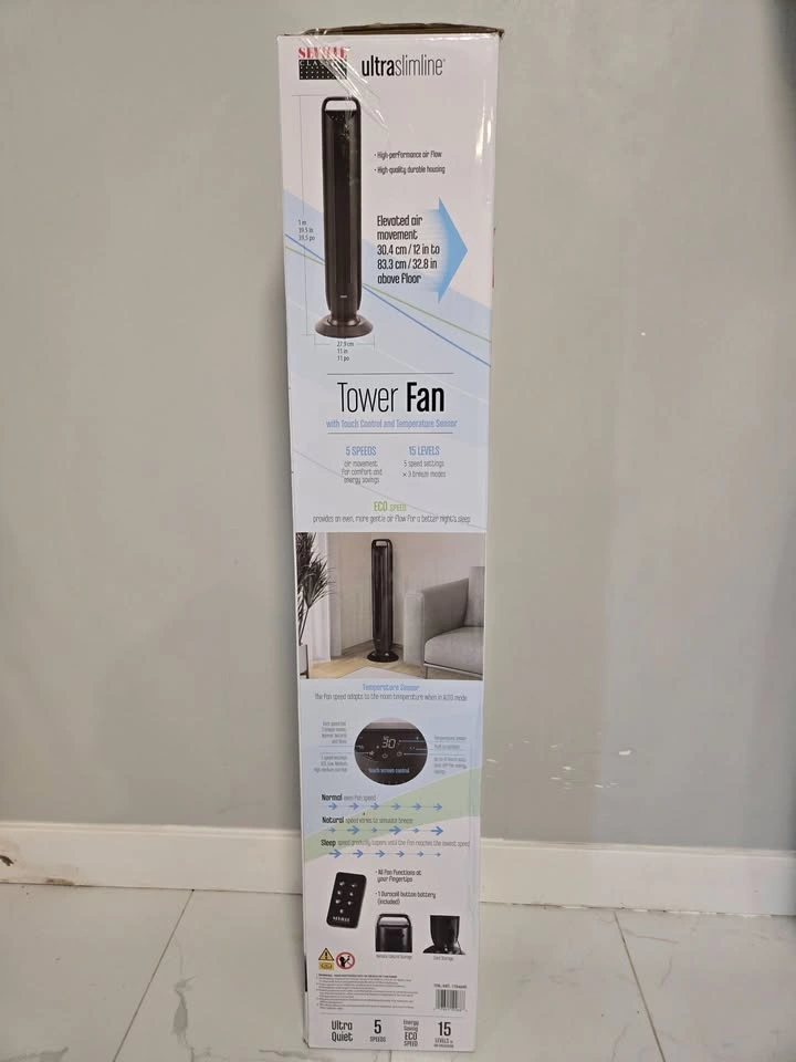 Serville Tower Fan w/ Remote – $39.99 (Like New) - photo 3