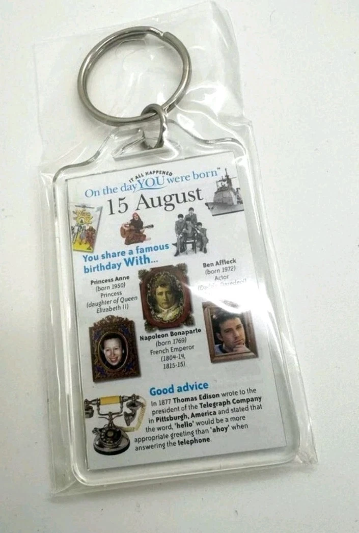 On the day you were Born Birthday Keyrings - 37 packs of 3 - photo 5