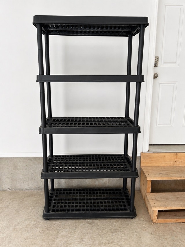 Plastic Storage Shelf / 5-Tier Shelving Unit - Moving Sale