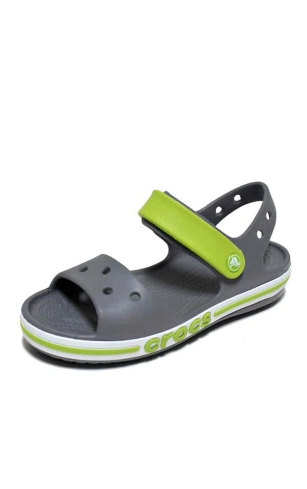 Crocs Sandals Gray Lime Green J3