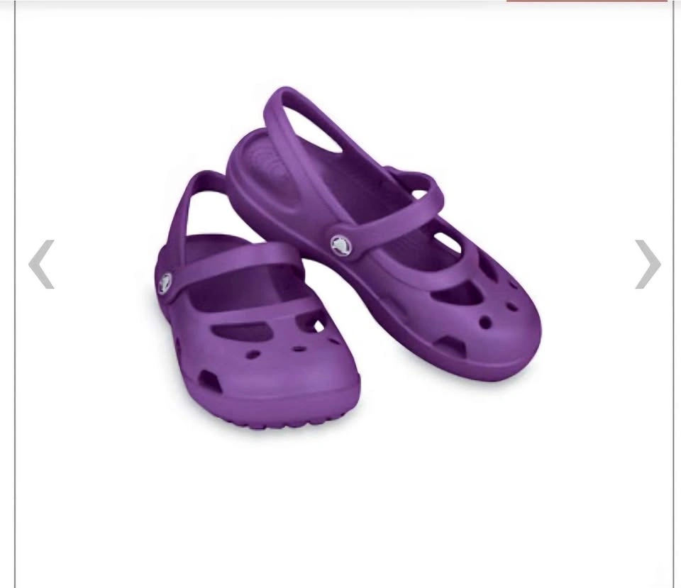 Crocs Mary Jane Purple Clogs Size C 13