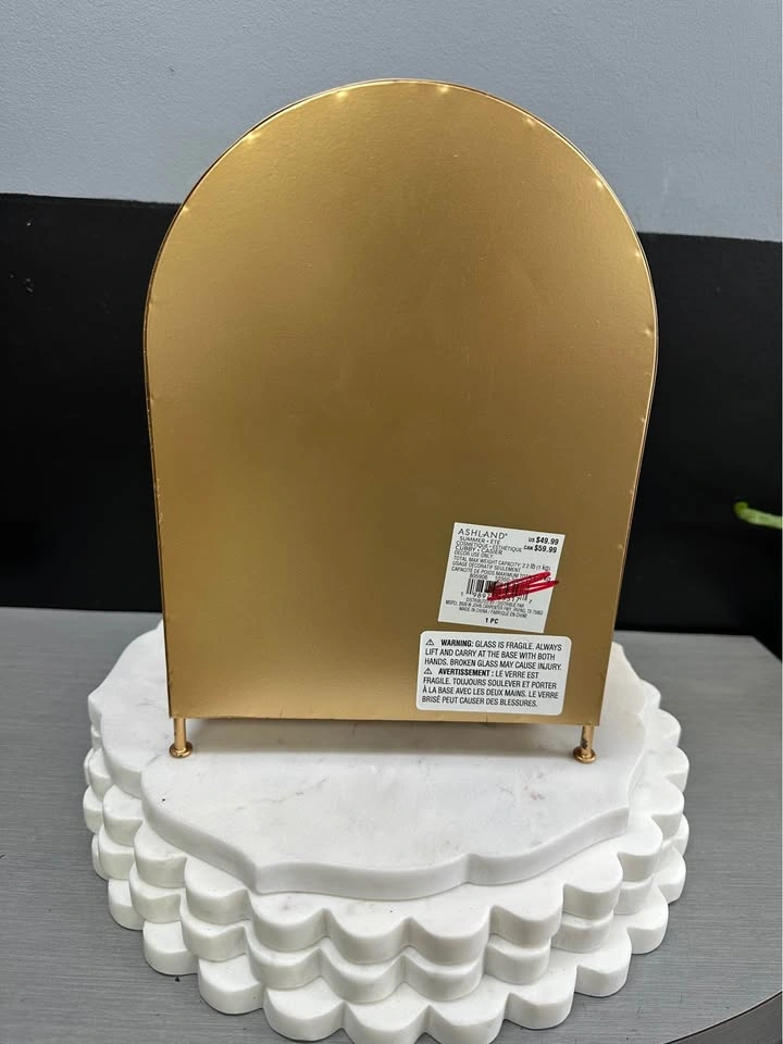 Ashland Gold Arched Mini Display Cabinet No Glass - photo 4