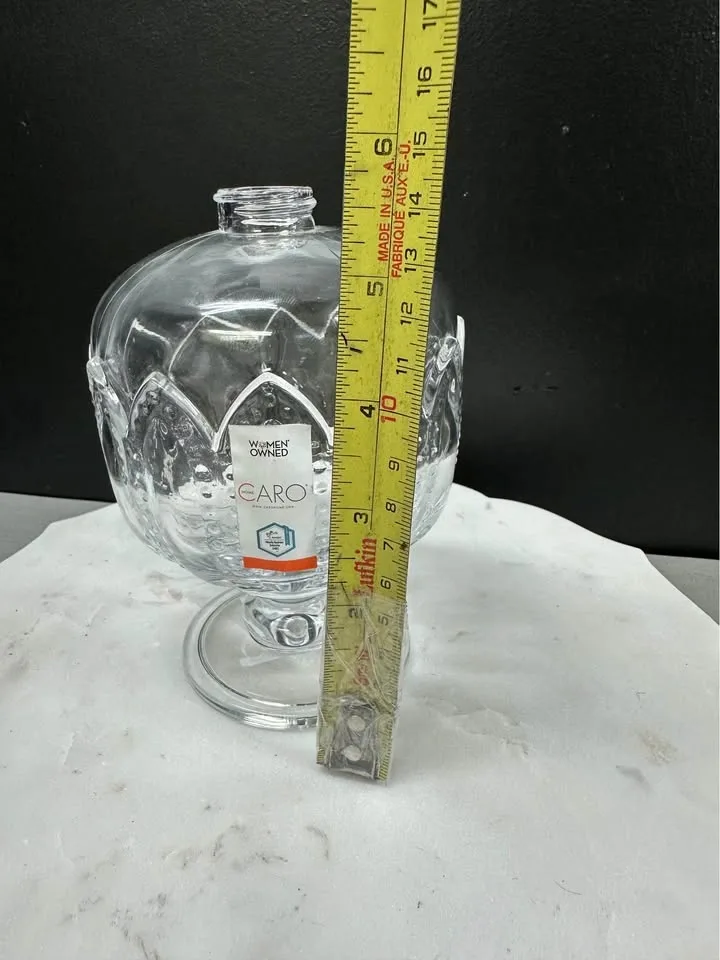 New Caro Home Clear Glass Decorative Bottle - photo 2