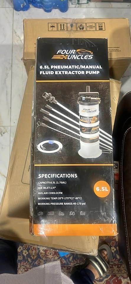 6.5L Fluid Extractor Pump - Pneumatic & Manual