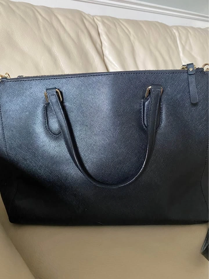 Kate Spade Laurel Way Evangelie Satchel Crossbody Black Leather - photo 4