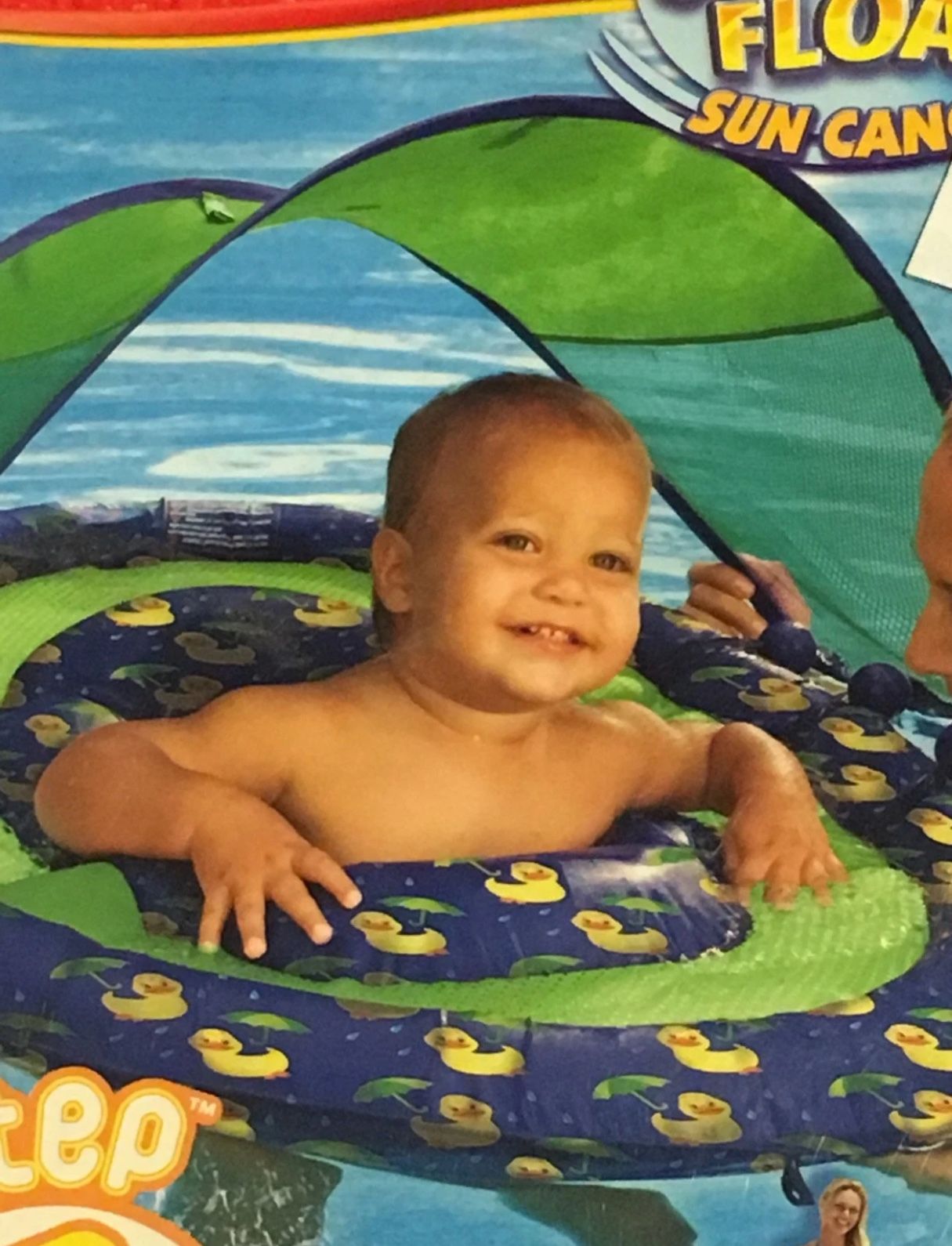 Kids Float with Sun Canopy - SwimWays Swim Step 1 - photo 5