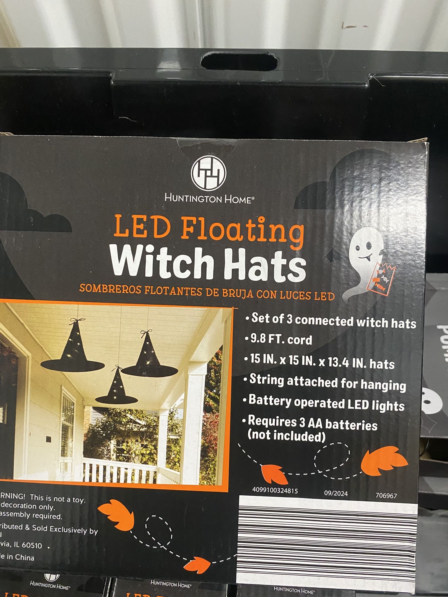 LED Witch Hats New Multi Color Or Black Outside Decor