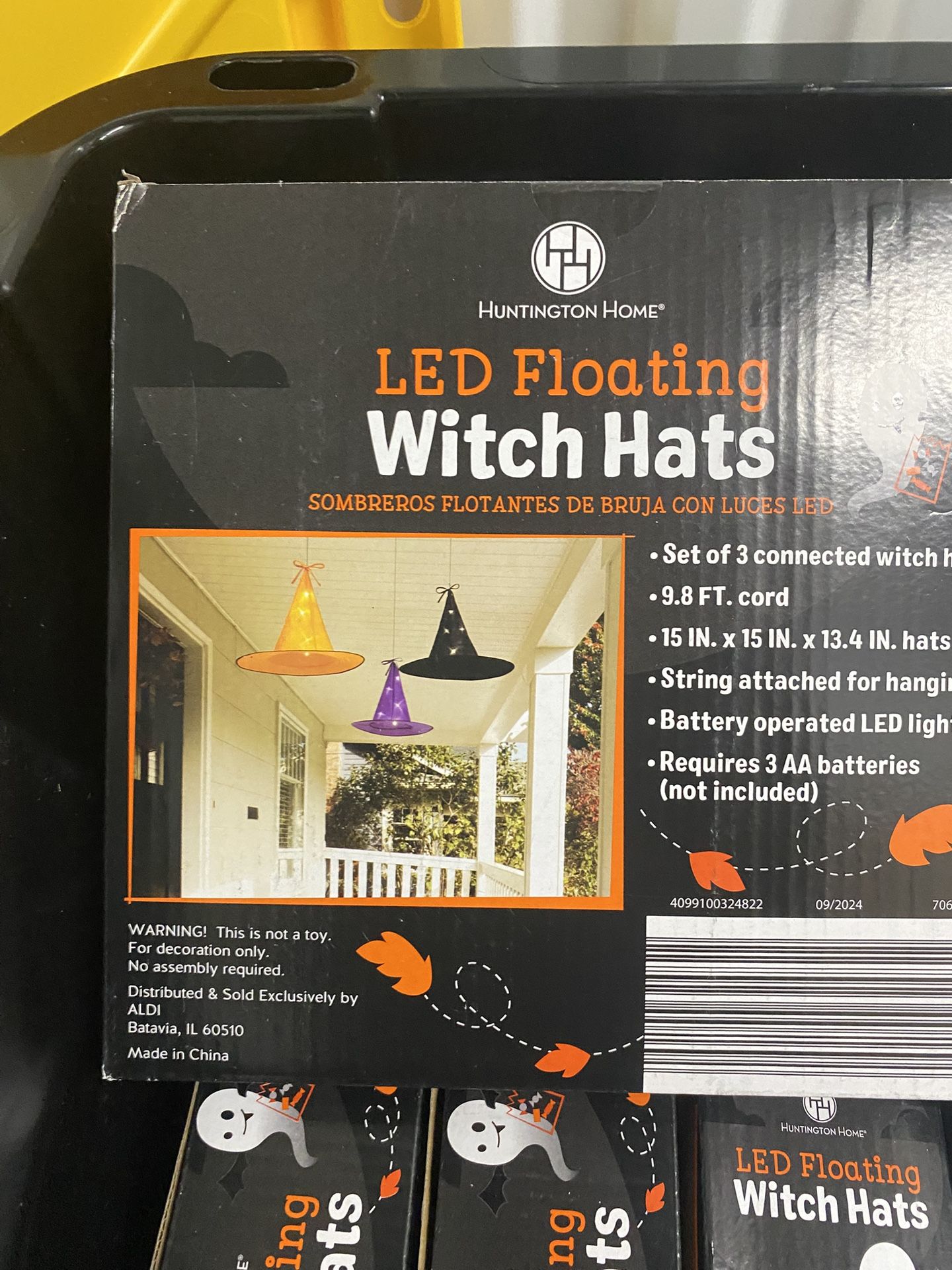 LED Witch Hats New Multi Color Or Black Outside Decor - photo 2