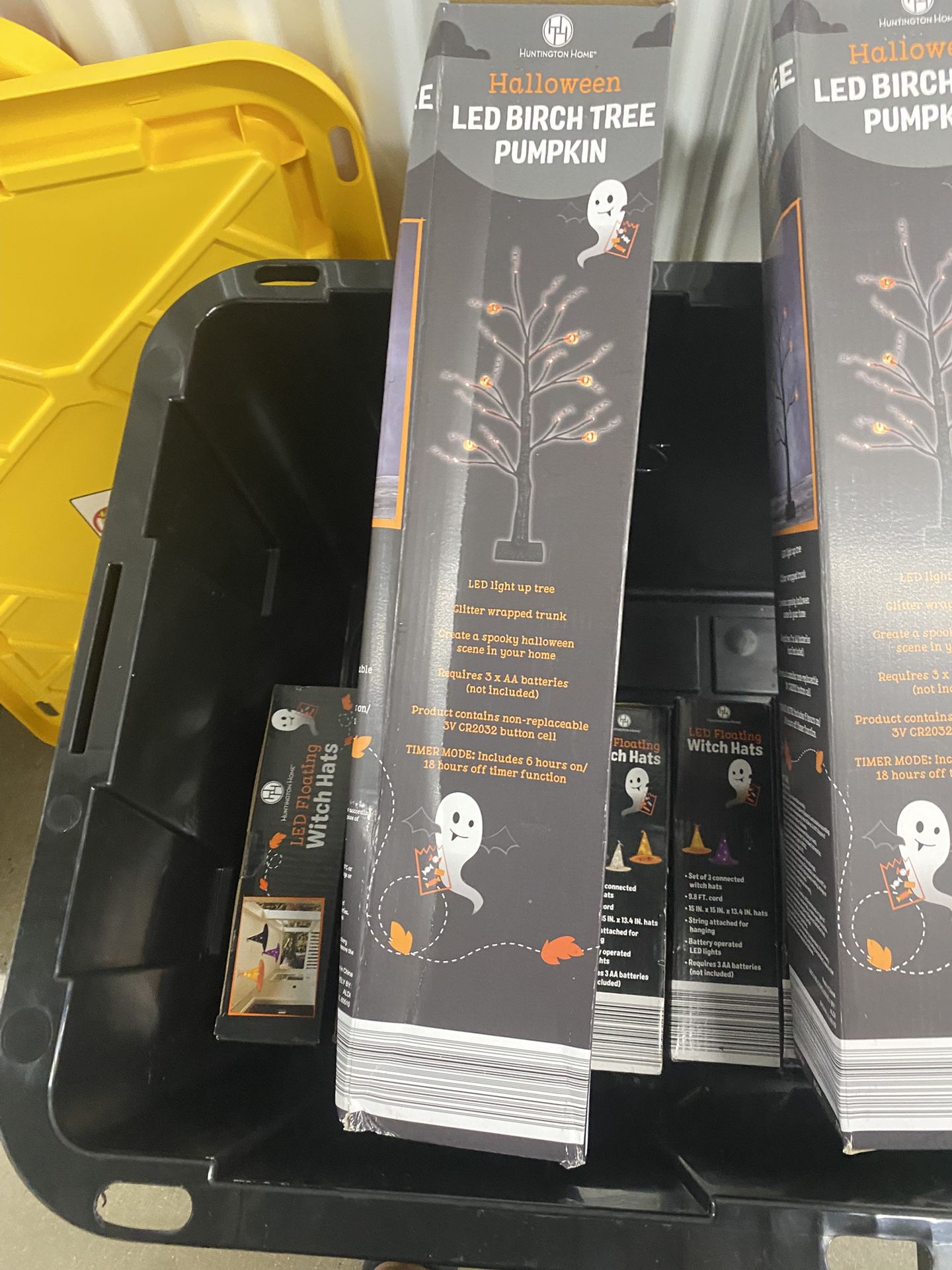 LED Light Up Birch Halloween Tree - New