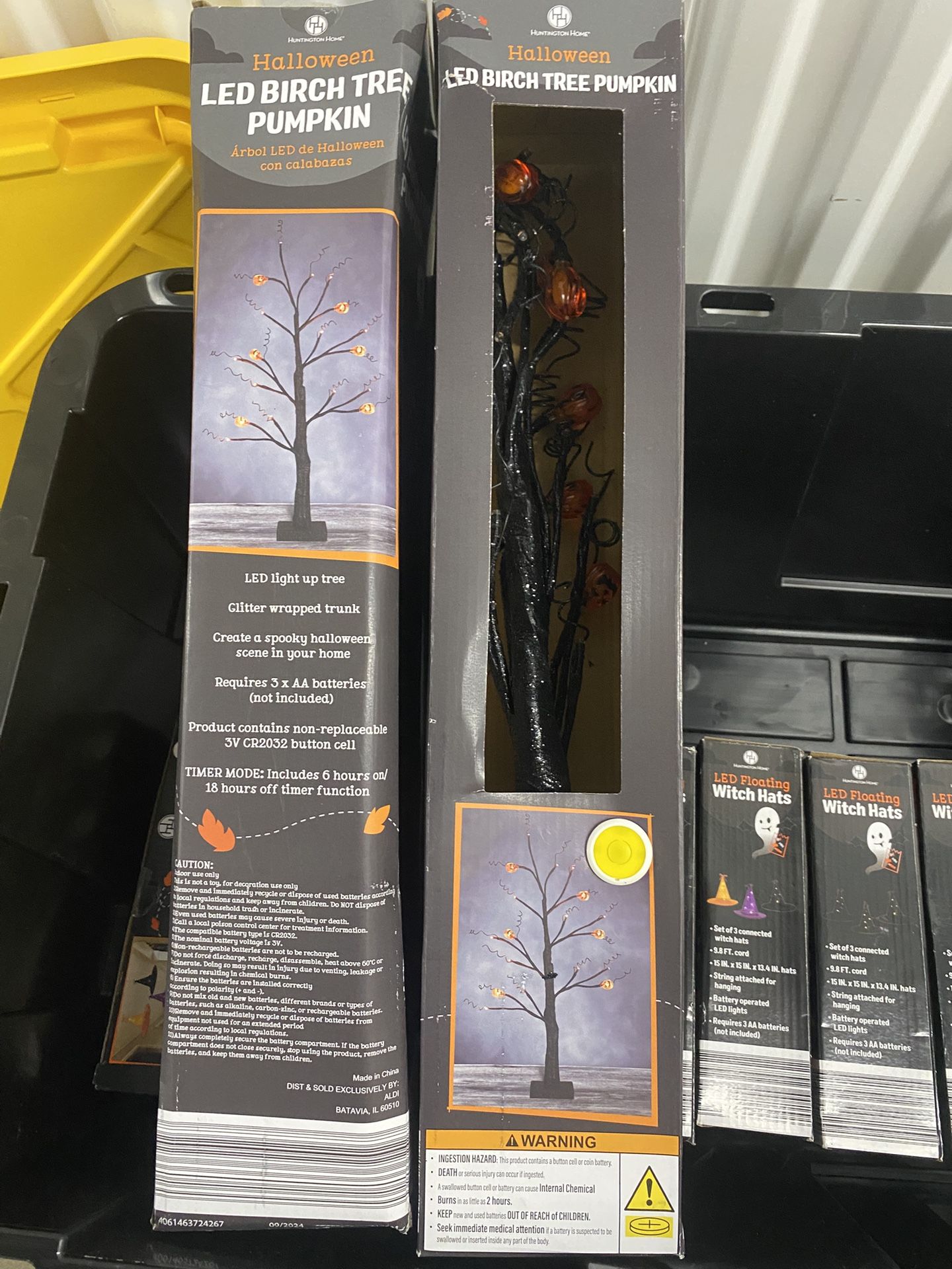 LED Light Up Birch Halloween Tree - New - photo 2