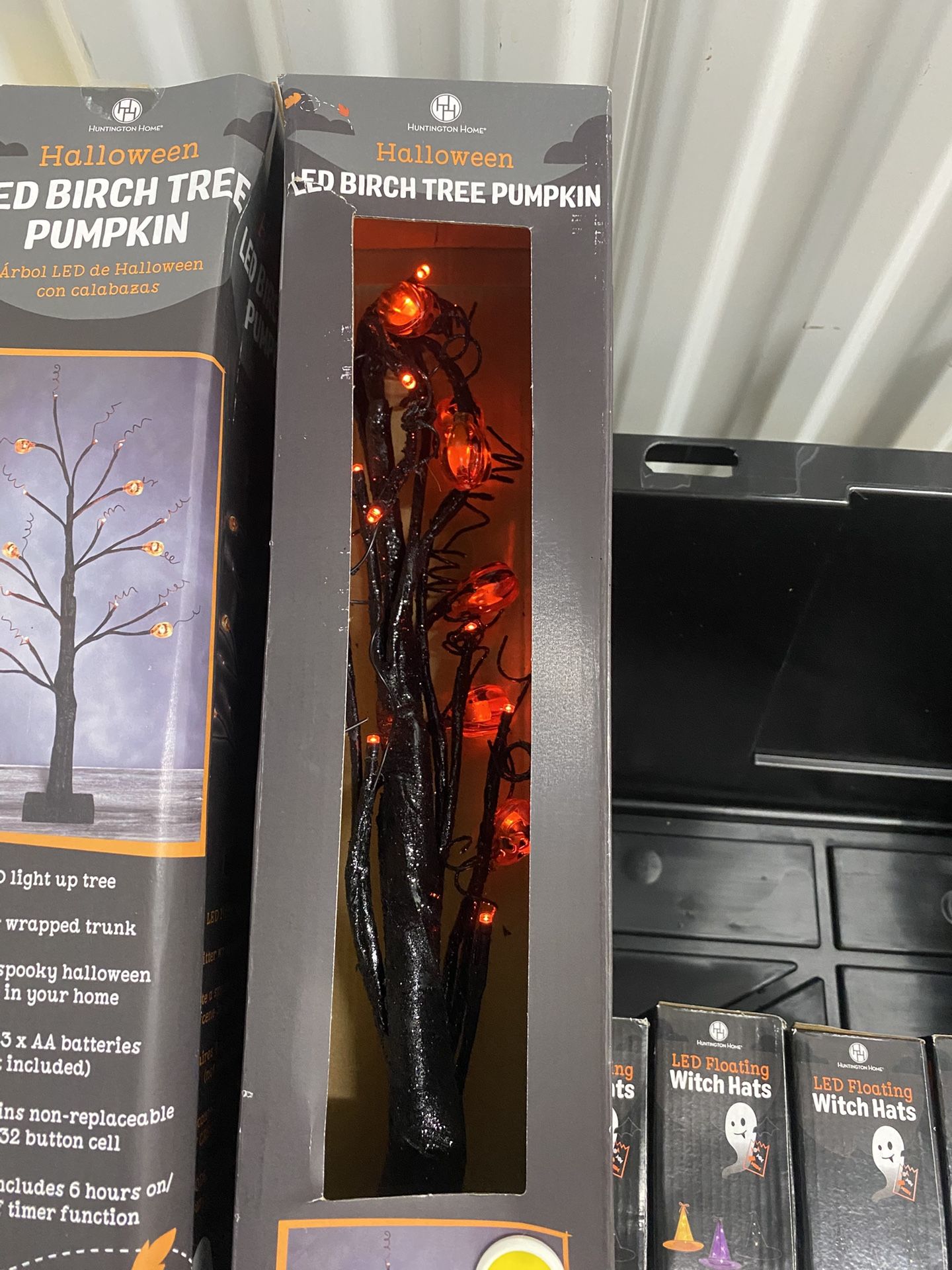 LED Light Up Birch Halloween Tree - New - photo 3