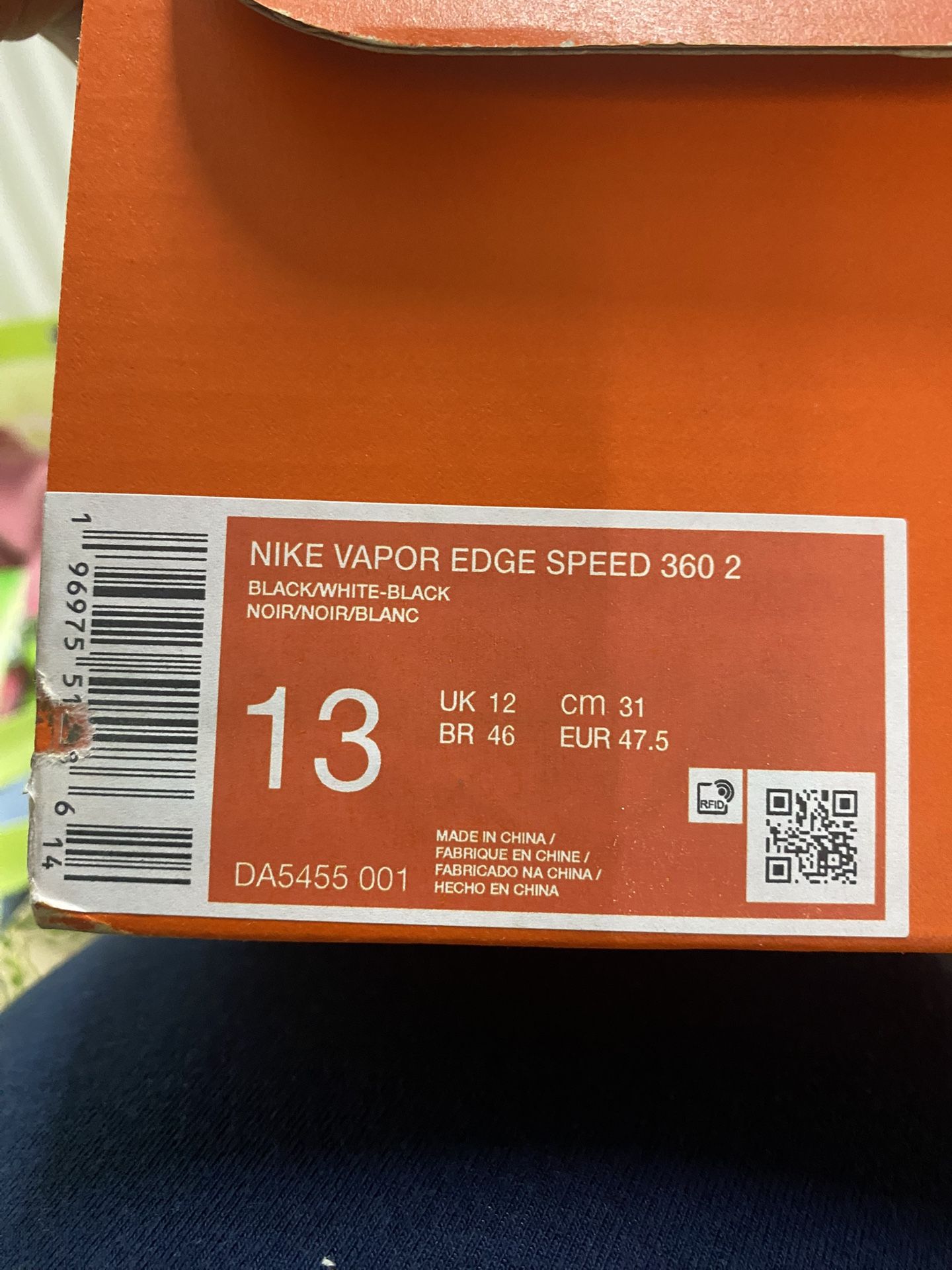 Nike Men's Vapor Edge Speed 360 2 Football Cleats - Size 13 - photo 2