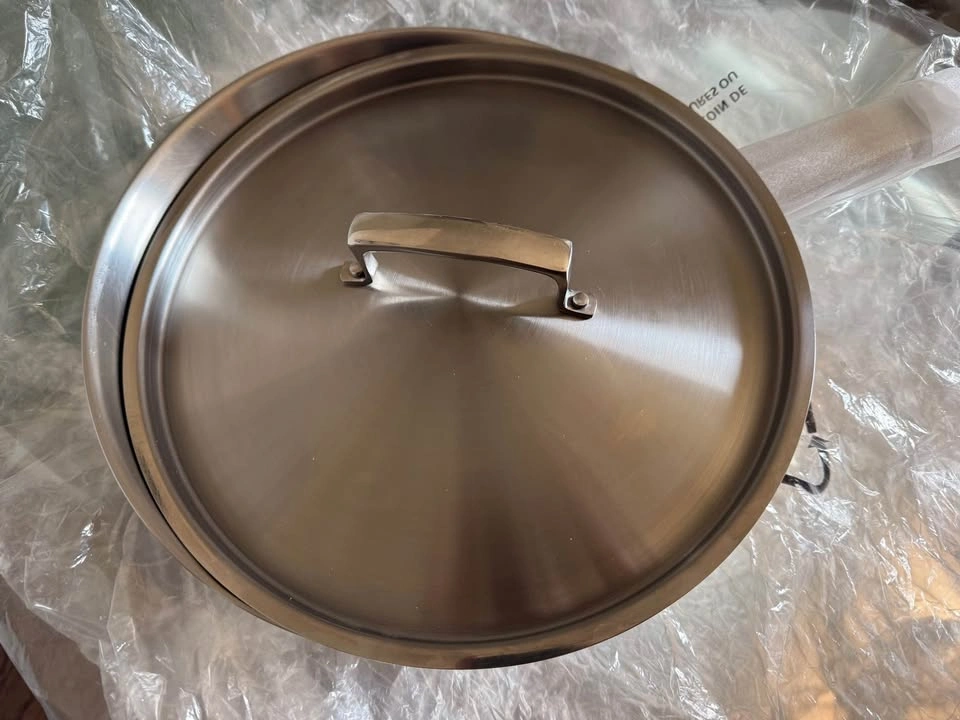 T-FAL 26cm Stainless Frypan + Lid (Like New) - photo 4