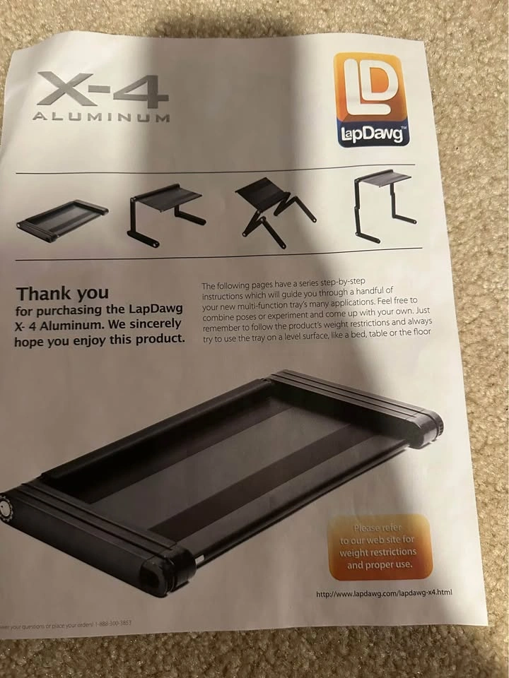 Aluminum Laptop Tray - photo 2