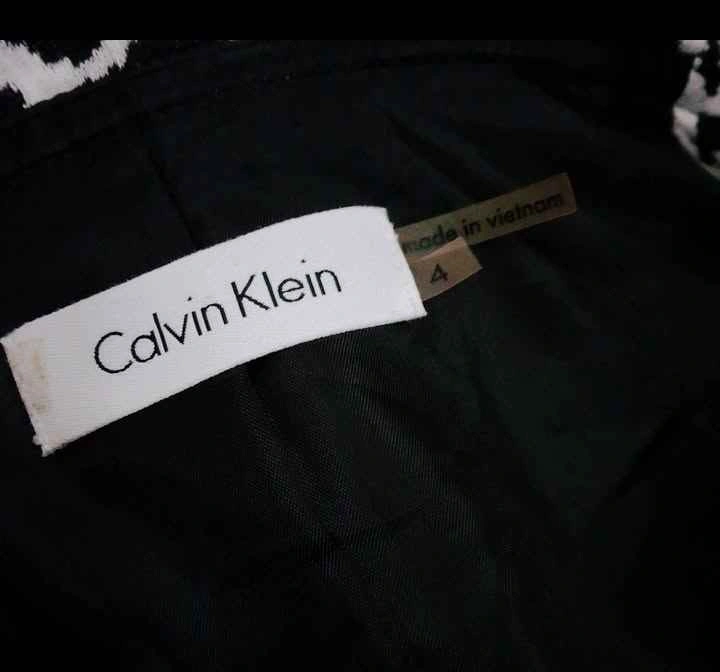 Ladies Black and White Calvin Klein Open Front Jacket 🌱 - photo 3