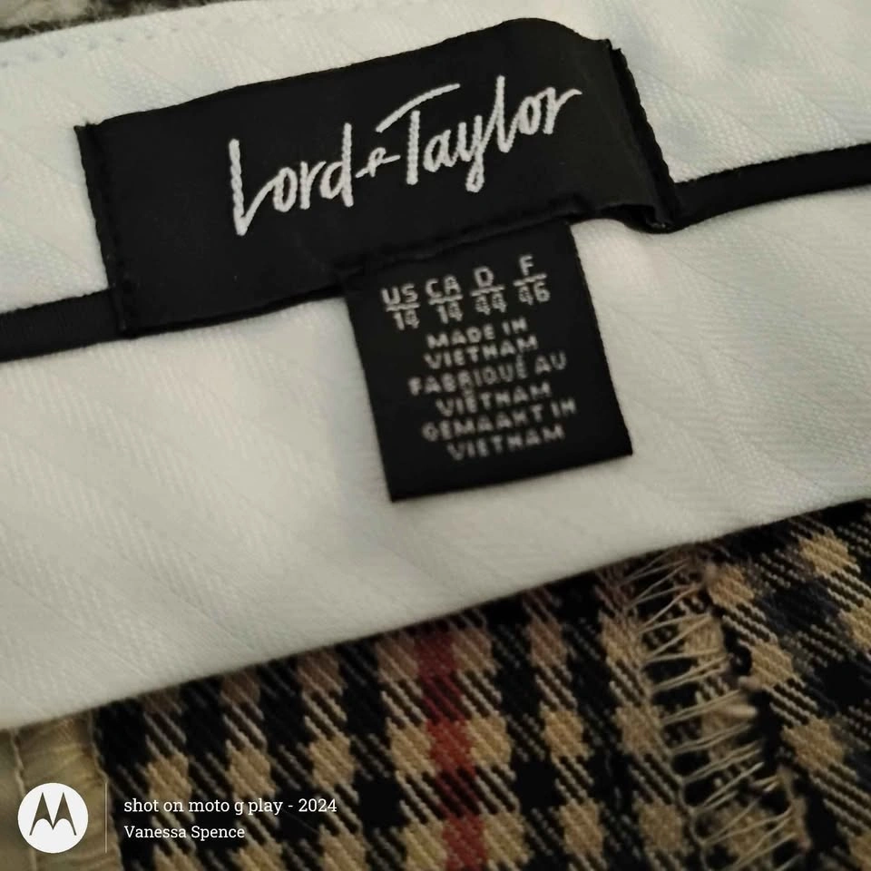 Lord & Taylor Ladies Cropped Plaid Pants 🌱 - photo 5