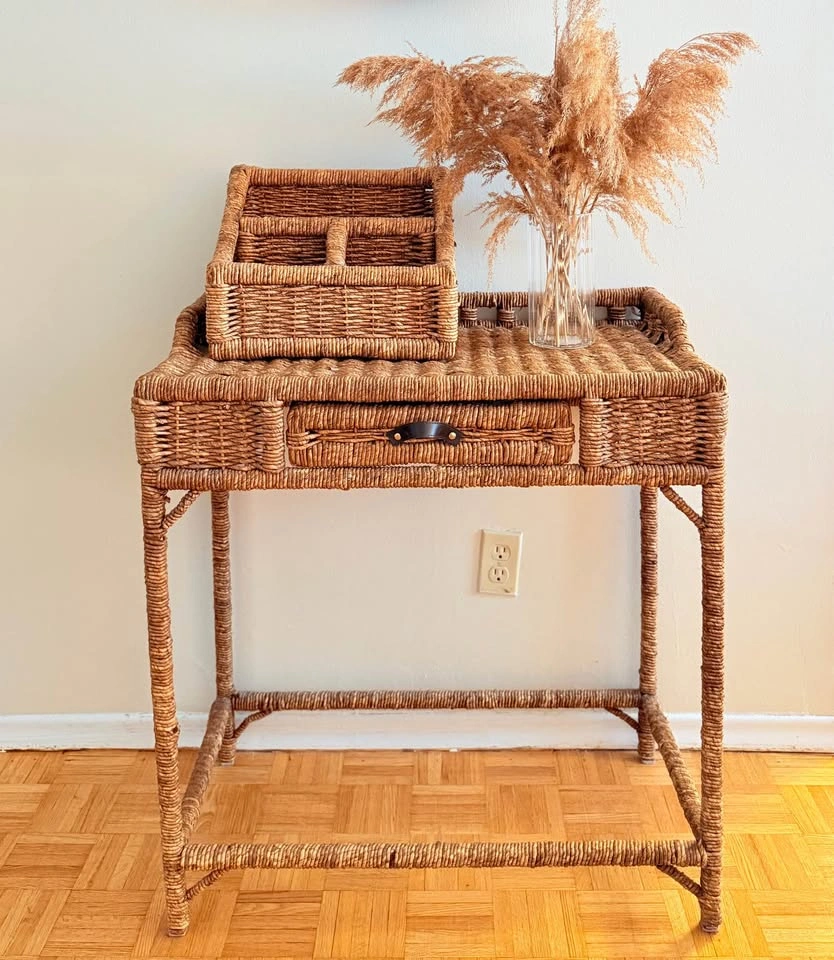 Wicker Entrance Table - photo 2