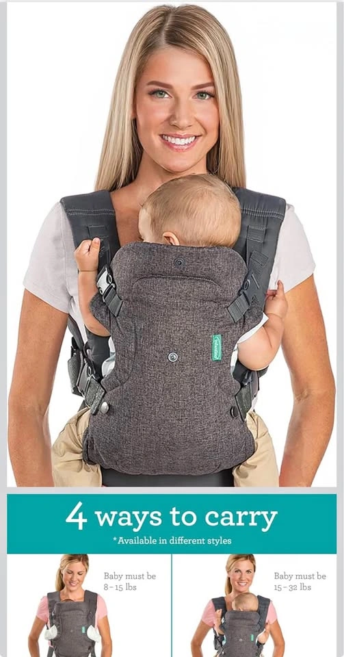 Infantino 4-in-1 Baby Carrier - Gray (Excellent Condition)