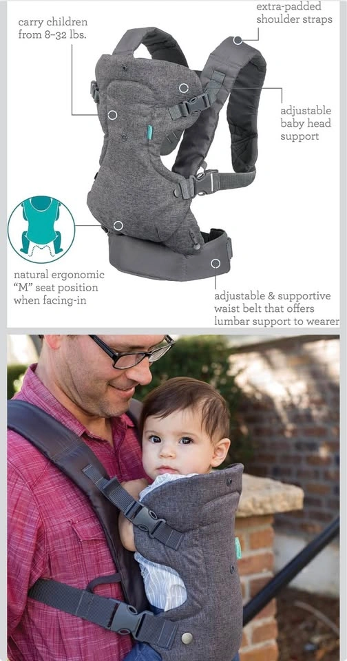 Infantino 4-in-1 Baby Carrier - Gray (Excellent Condition) - photo 3