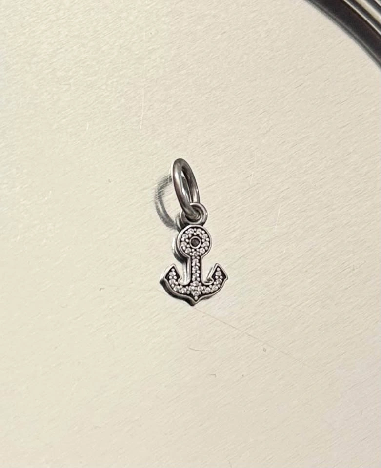 Authentic Pandora Charm Symbol of Stability Anchor Dangle Sterli - photo 2