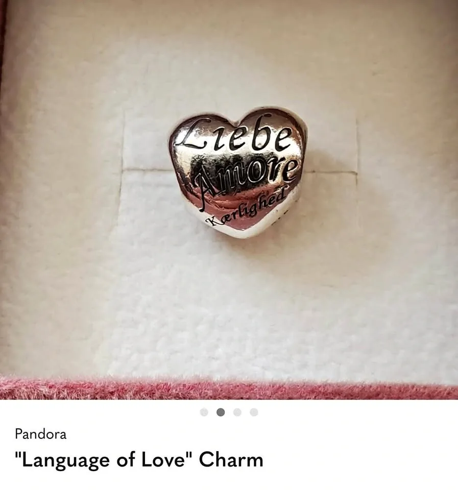 Auth. Pandora Charm - Language of Love