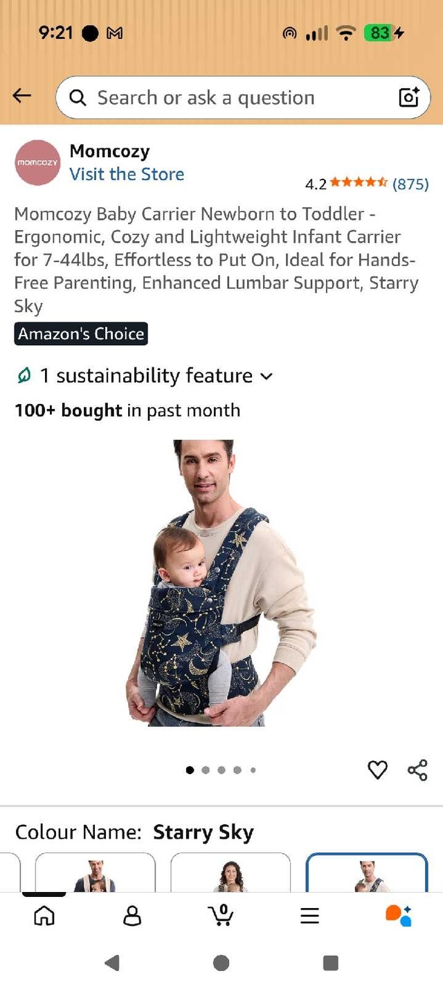 Momcozy 3-in-1 Baby Carrier - photo 3