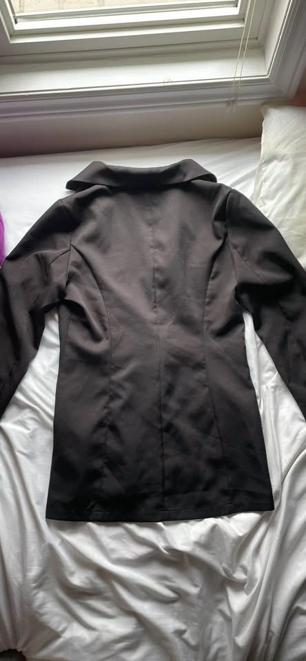 Black Single Button Blazer - photo 2