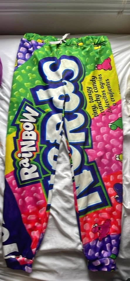 Wonka Rainbow Nerds Candy Print Sweatpants