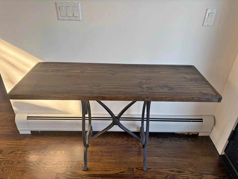 Rustic Industrial Console Table