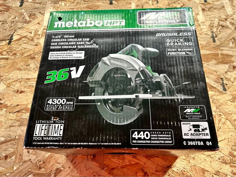 Metabo 36V 7 1/4" Cordless Circular Saw (BNIB)