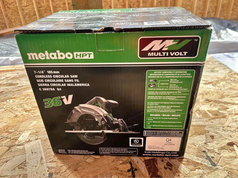 Metabo 36V 7 1/4" Cordless Circular Saw (BNIB) - photo 2