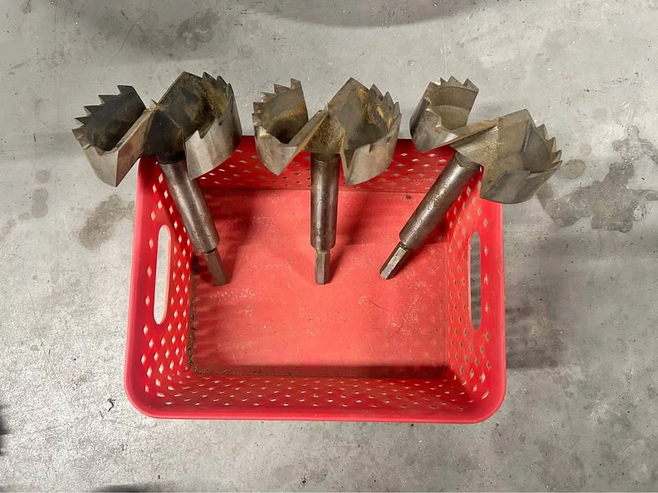 4", 3 7/8" & 3 3/4" Woodworking Forstner Bits